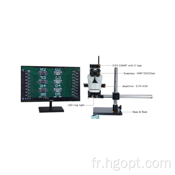 Microscope de haute qualité HWF10X / 22 mm microscope stéréo